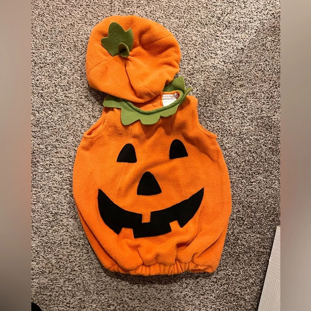 Pottery Barn Kids Pumpkin Costume 6-12 months - Picture 2 of 6